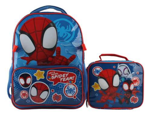 Mochila Y Lonchera Spidey Y Sus Sorprendetes Amigos - Intek