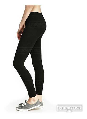 Imagen 2 de 6 de Calzas Chupin De Mujer De Algodón Con Lycra Proactivashop
