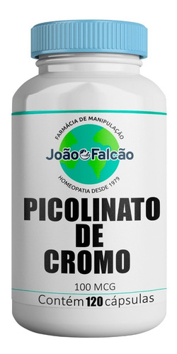 Picolinato De Cromo 100mcg 120 Cápsulas