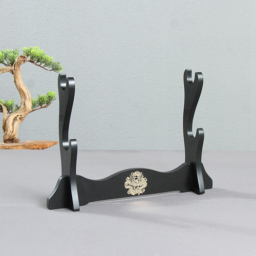 Soporte De Exhibición De Madera Soporte 2 Niveles 2 Niveles