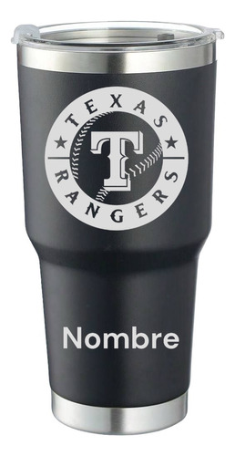 Termo 30 Oz Grabado Laser Texas Rangers