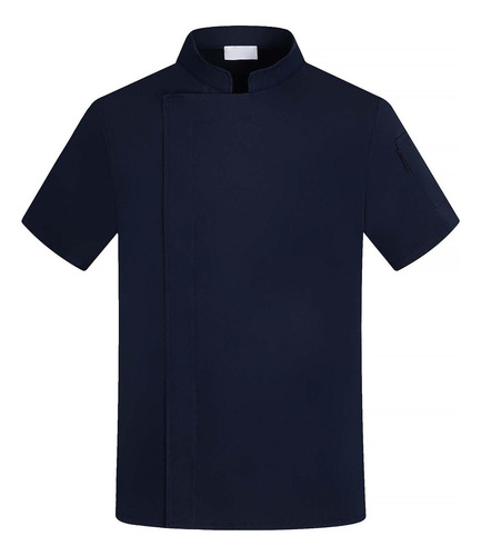 Chaqueta De Chef Ropa De Camarero Botón A Presión Top De