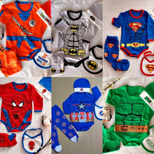 Ajuar Ropa De Bebe Super Heroes Ajuar Batman