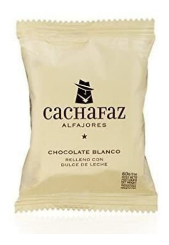 Alfajor Premium Cachafaz Chocolate Blanco Unidad 60 Gramos