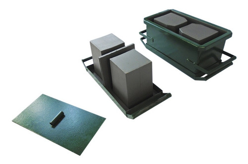 Imagem 3 de 3 de Kit Triplo Forma Bloco E Canaleta 20 Sem Fundo 19x19x39cms