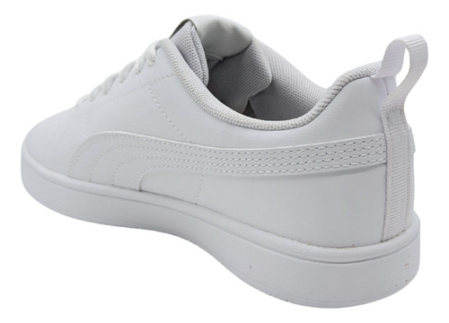 Tenis Puma Rickie Jr Unisex Blanco Juvenil Casuales Piel Urbanos 384311 01