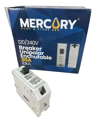 Breaker Termomagnetico 1p 30a Enchufable Mercury