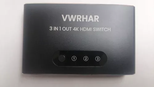 HDMI Switch, GANA 3 Entradas 1 Salida Switch HDMI Splitter