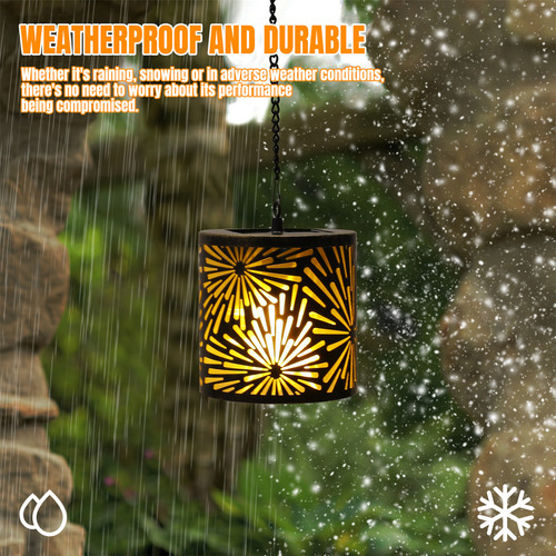 Farol Solar 3d Retro For Patio, Linterna Solar 3d For Jard