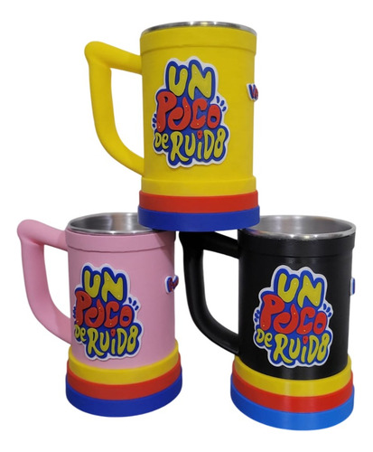 Jarra Chop Hígado Salió Del Grupo 500ml + Personalizado X3 Amarillo