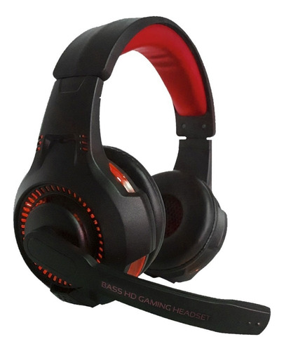 Auriculares Gamer Con Microfono Pc Ps4 Celular Luces Netmak 