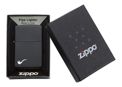 Encendedor Zippo Negro Mate Para Pipa Mz218pl
