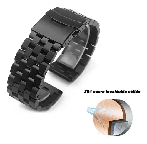 Correa Pulso Banda de Acero Inoxidable 22mm (milímetros) para reloj o  Smartwatch Casio Xiaomi fossil Huawei Samsung