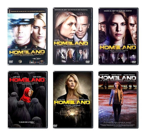 Homeland Paquete Temporadas 1 2 3 4 5 Y 6  Dvd