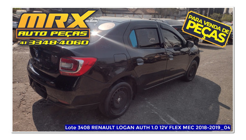 Sucata Renault Logan Auth 1.0 3cc Flex 2019 Pecas