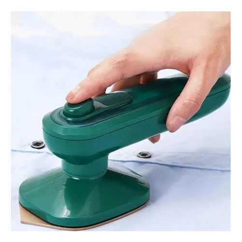 Plancha De Ropa Viajera Mini Portatil Color Verde
