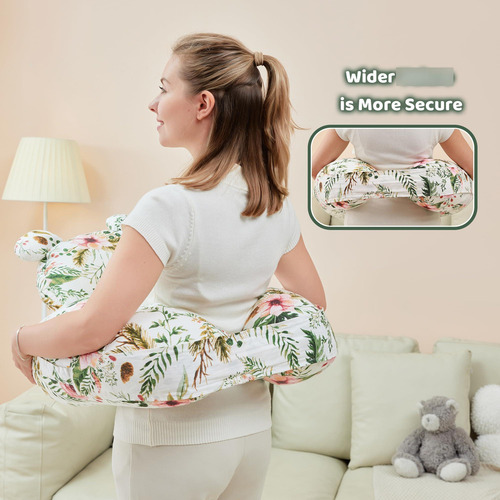 Almohada De Lactancia Materna Con Funda De Algodón Rosa