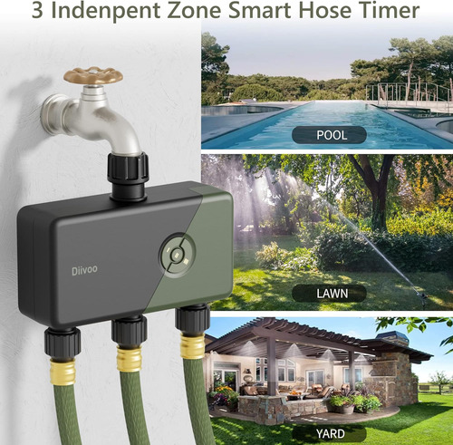 Temporizador De Riego Wifi De 3 Zonas, Temporizador De ...