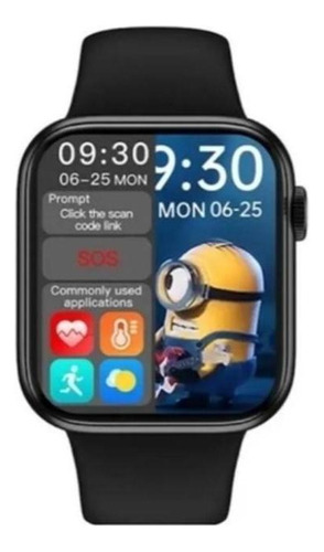 Reloj inteligente Smartwatch Hw16 Serie 6 negro