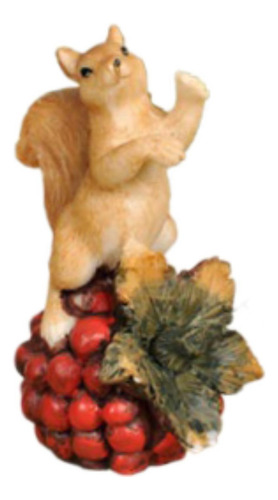 Figura De Ardilla De Resina Con Forma De Ardilla De Jardín C