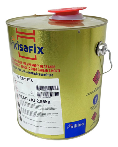 Cola Adesivo De Contato 2,8kg Sapateiro E Marceneiro Kisafix