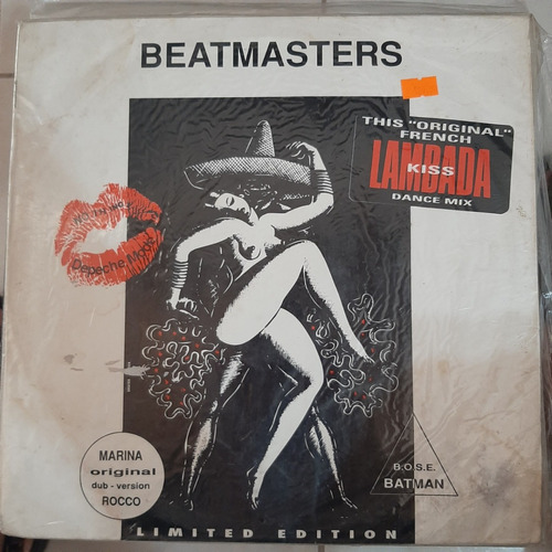 Vinilo Beatmasters Lambada Kiss Dance Mix Abr Discos D2