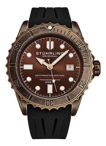 Reloj Hombre Stuhrling 1003.05 Automático Pulso Negro En