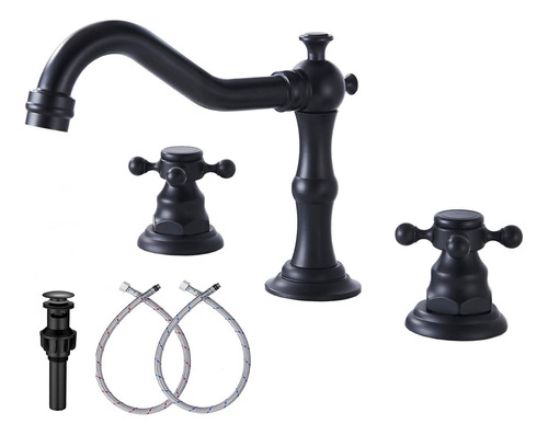 Grifo De Bano Negro Ggstudy Faucets Lavabo De Bano 2 Manijas