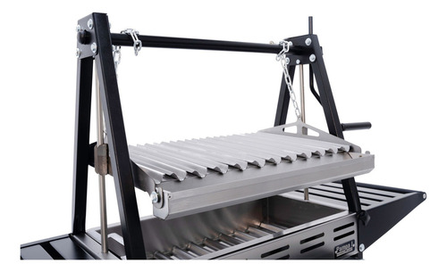 Hobby Grill Asador De Carbón Pampa I Chef Acero Inoxidable Color Plateado