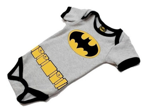 Imagen 6 de 9 de Pañalero Bebe Ropa Batman Capa Musculos Smoking Set 3 Pzs