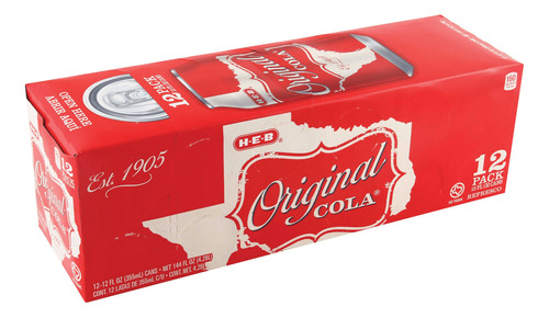 Heb Refresco Cola Reg 12pack