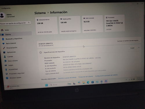 Computadora Hp 255 Core I5 16 Gb Ram (Usado)
