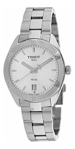 Tissot Pr 100 Sport Chic - T1019101103100 De Plata Un Tamaño