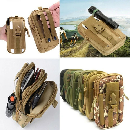 Pouch Estuche Molle Edc Cinturón Riñonera Porta Celular