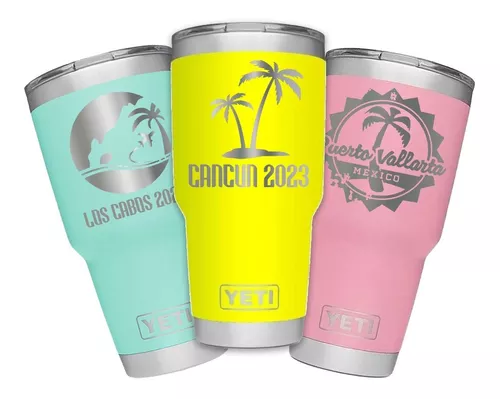 Termo Yeti Personalizado Grabado Láser Para Playa O Viajes