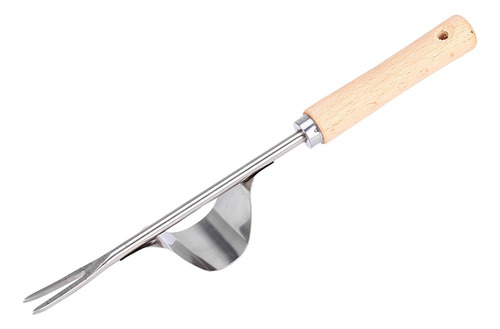 Extractor De Malezas Portátil Con Mango De Madera Para