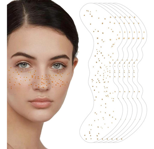 2 Set Brillo Facial Para Mujer,parche Facial Con Brillo 2x6