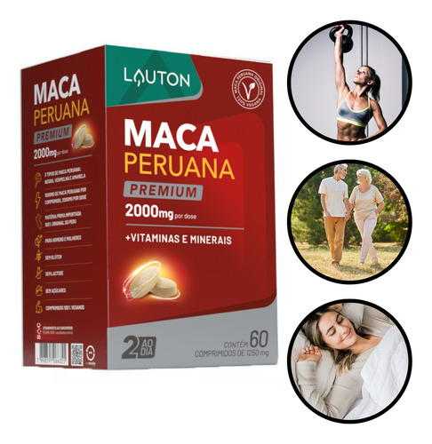 Maca Peruana Premium 2000mg Lauton