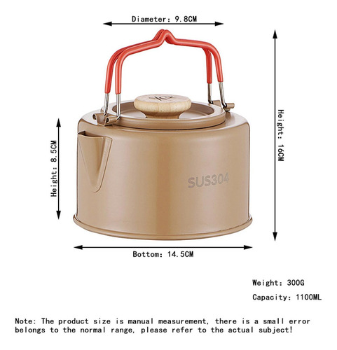 Camp Kettle Tea Kettle Coffee Pot Tetera Tetera Para Café