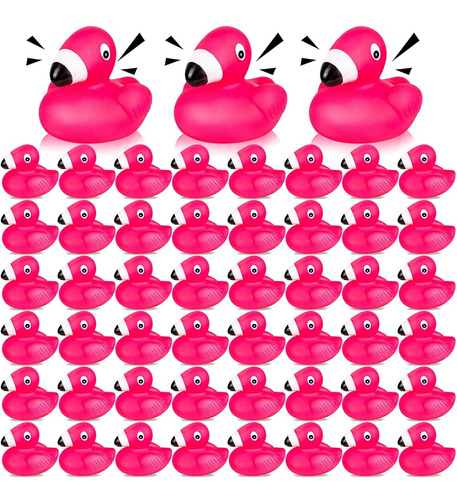 Patitos De Goma Flamingo Para Niños, 24pcs Pink Flamingo Duc