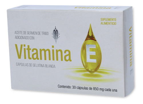 Progela Vitamina E 30 Capsulas C/aceite De Germen De Trigo. Sabor No