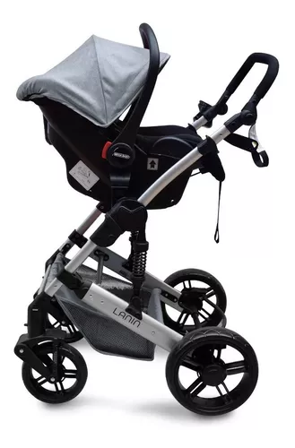 Cochecito Moises Bebe 3 En 1 Travel System Lanin Mega Baby