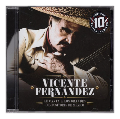 Vicente Fernandez Canta Grandes Compositores México Disco Cd