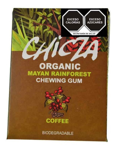 Chicle Chicza Café 30g 100% Orgánico, Biodegradable 