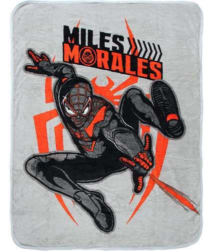 Northwest Marvel Miles Morales Spiderman Micro Raschel Throw