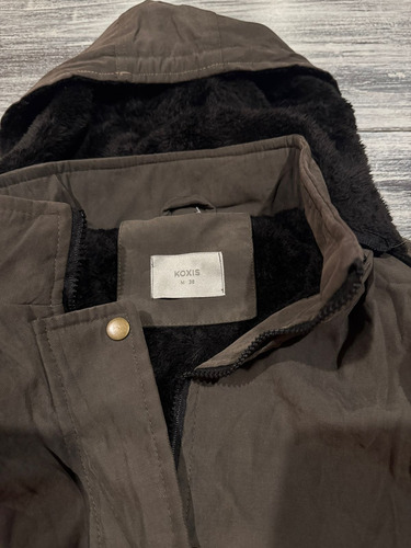 Parka Mujer Gabardina Con Corderito Campera Abrigada (Usado)