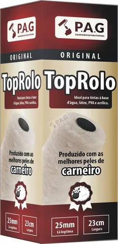 Rodillo de pintura de lana de oveja natural de alta calidad, 23 cm, Top Roller P.a.g