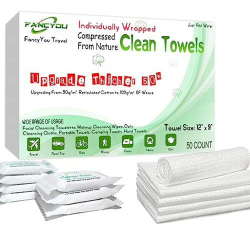 Paños Para Limpieza Facial De Algodon Fancyou® Clean Towels
