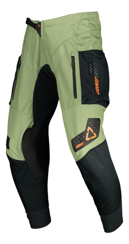 Calca Leatt Moto 4.5 Enduro Verde Trilha Com Bolso