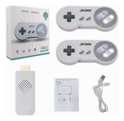 Kit 2 Controle Sem Fio Vídeo Game +5000 Jogos Hdmi